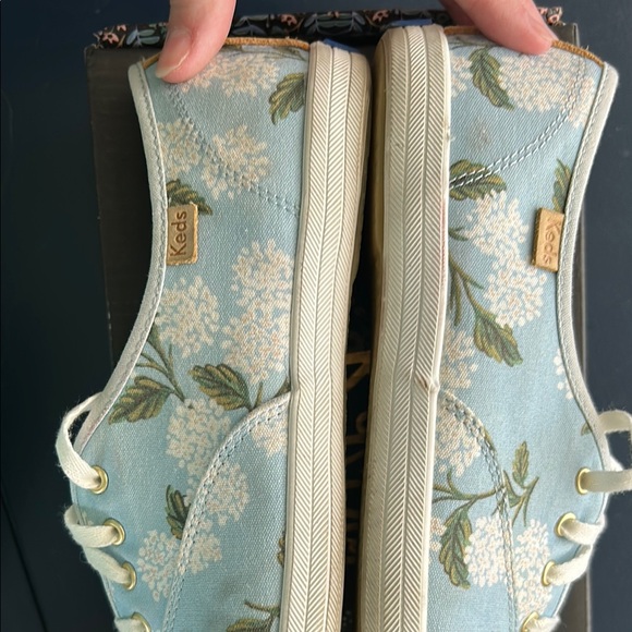 Keds Light Blue Floral Canvas Sneakers - Picture 6 of 8
